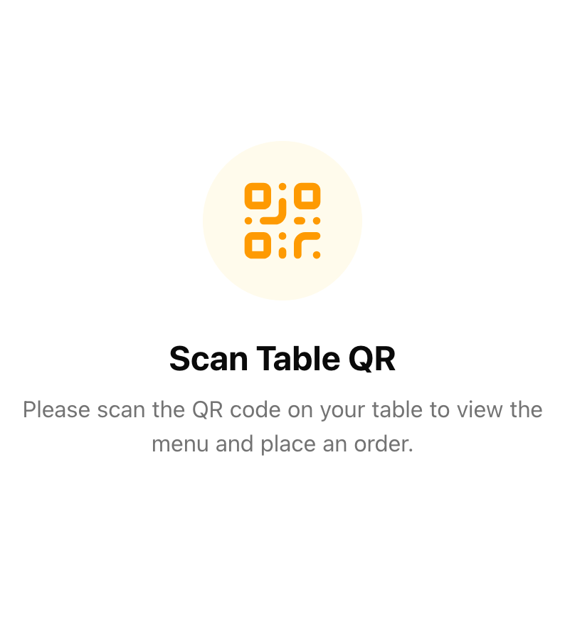 QR Menu preview